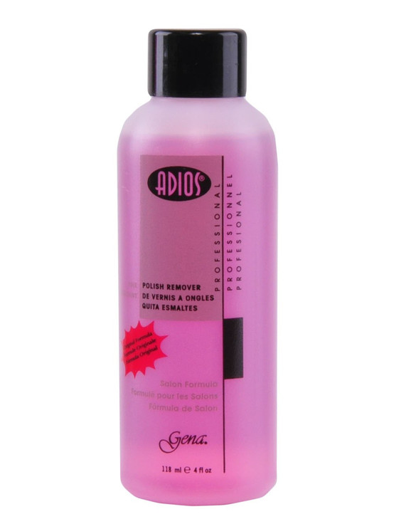 Gena Adios Pink Polish Remover, 4 Ounce
