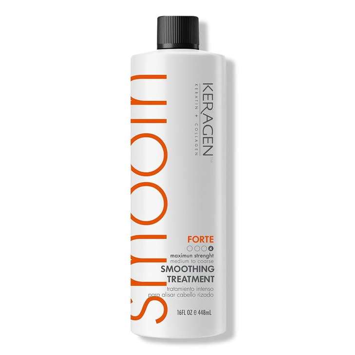 KERAGEN Brazilian Smoothing Keratin Hair Treatment Blowout Straightening System for Dry and Damaged Hair Forte Sulfate F