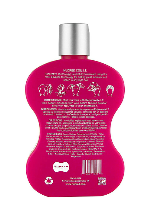 NuDred Coil IT Curly Hair Moisturizer with Natural Oils for Black Hair Curl and Coil Defining Cream for Hydrated Twist O