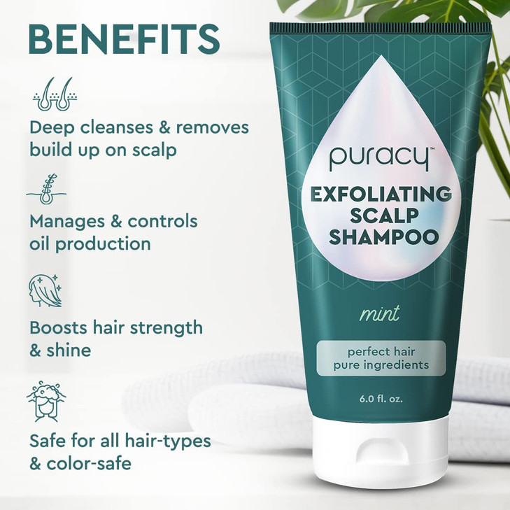 Puracy Scalp Scrub 9996 Natural Scalp Exfoliator Hair Scrub Scalp Exfoliator Scrub Scalp Treatment Scalp Cleanser Dry Sc