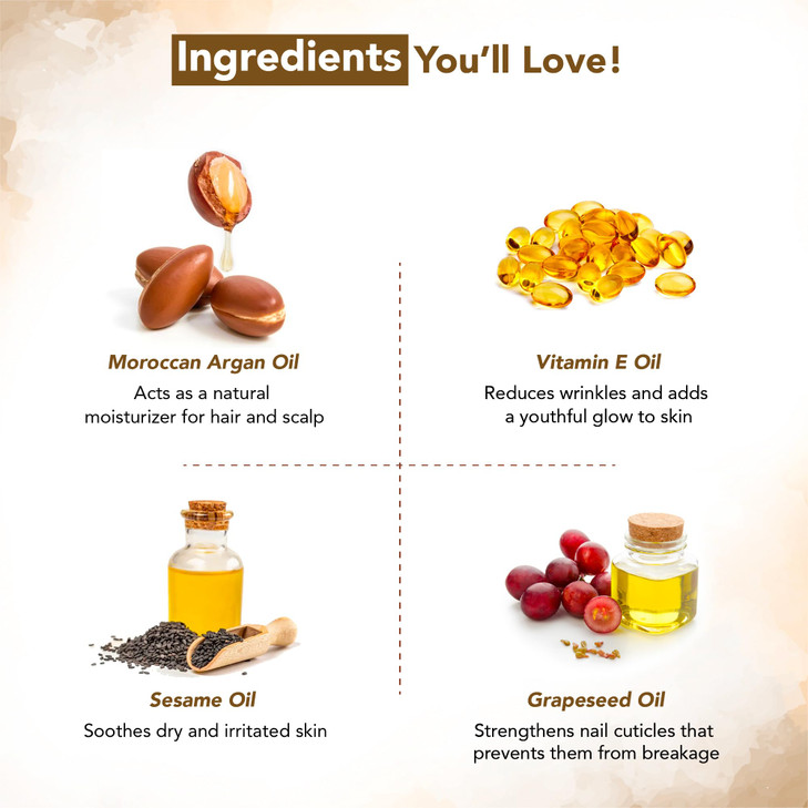 Botanic Hearth Argan Hair Oil for Adult Hydration Nourishing Strengthening Curly Frizzy Dry Damaged Hair NonGMO Verified