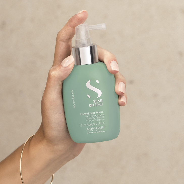 Alfaparf Milano Semi di Lino Scalp Renew Energizing Tonic for Thinning Hair Strengthens Redensifies and Stimulates Hair