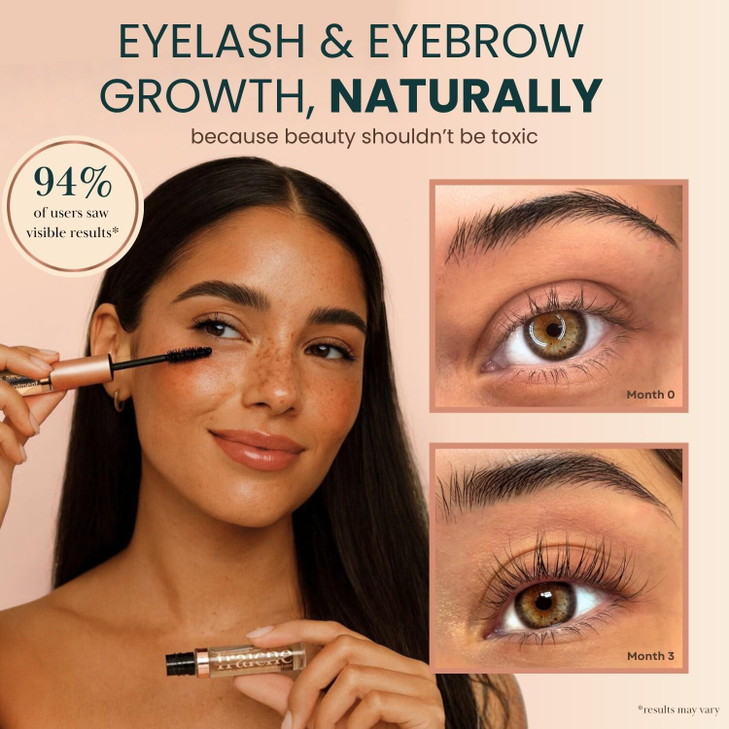 Live Fraiche Organic Castor Oil Lash Serum for Hair Growth 100 Pure Eyebrow Eyelash Growth Serum Cold Pressed Hexane Fre