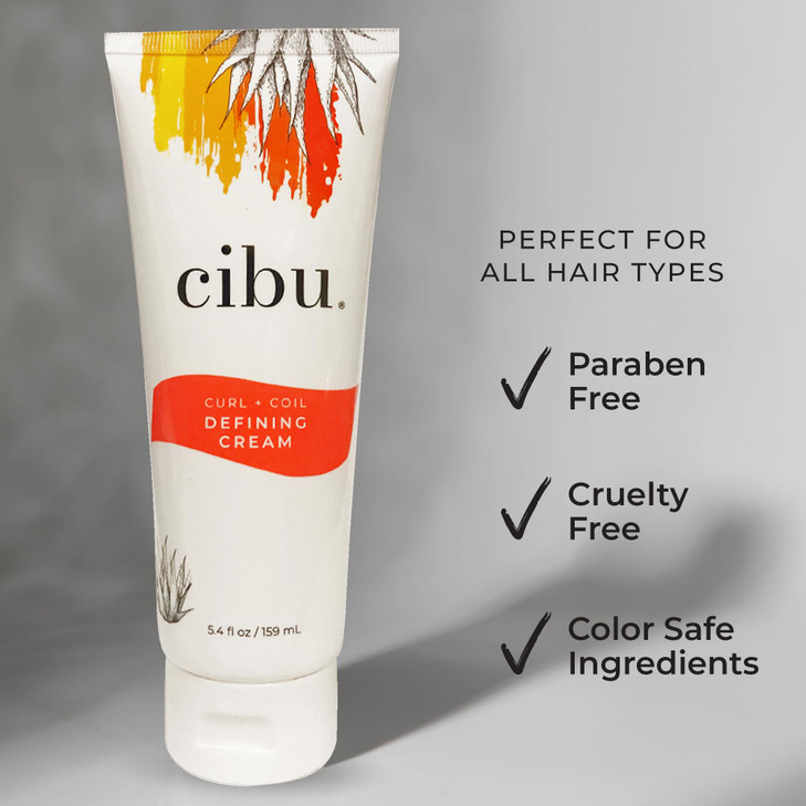 CIBU Curl Coil Defining Cream LongLasting Hold for Natural Wavy Coily Curly Hair For African American Hair 54 Ounces