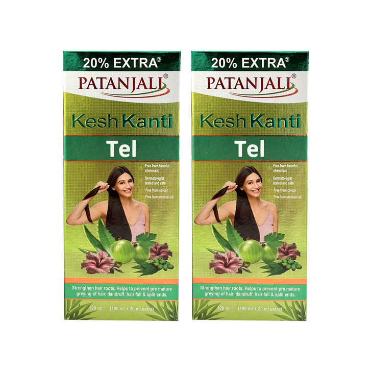 patanjali Kesh Kanti Hair Oil 120ml 405 fl oz Pack of 2