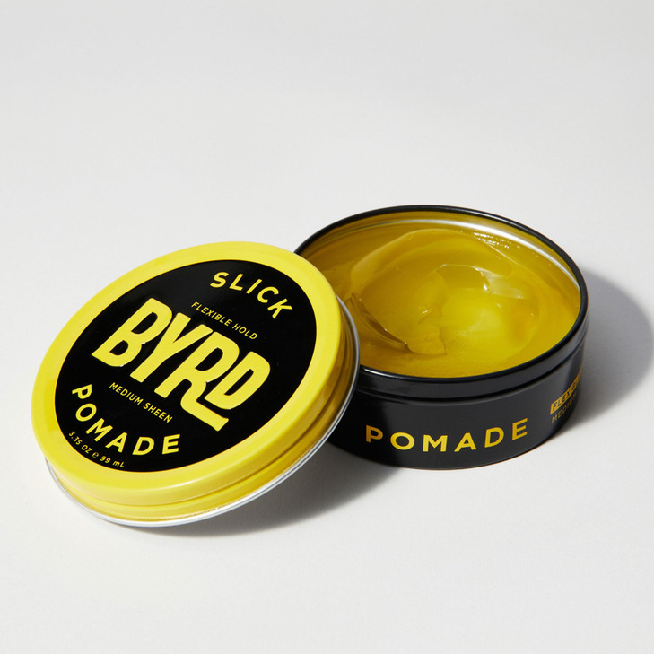 BYRD Hairdo Products Slick Pomade 2Pack Flexible Hold Medium Sheen Add Slick Style to All Hair Types 335 Oz Each Two Pac