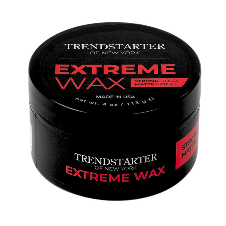 TRENDSTARTER Hair Wax Extreme 4oz Matte Finish Premium Water Based FlakeFree Hair Styling Pomade for All Hair Types AllD