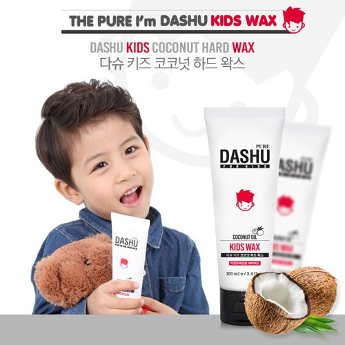 DASHU Kids Coconut Hair Wax 100ml Strong Hold Styling Wax Made with CoconutDerived Ingredients Natural Look Made in Kore