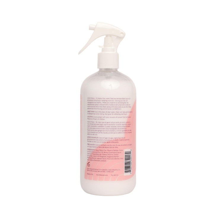 KeraCare Coconut Water 16 oz Light Hair Refresher Spray Moisturizing and Hydrating with Jamaican Black Castor Oil and Co