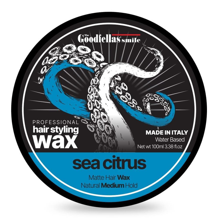 The Goodfellas smile Hair Wax Pomade Matte with Medium Hold Formula 100ml Made in Italy Sea CitrusSea Air with Lemon