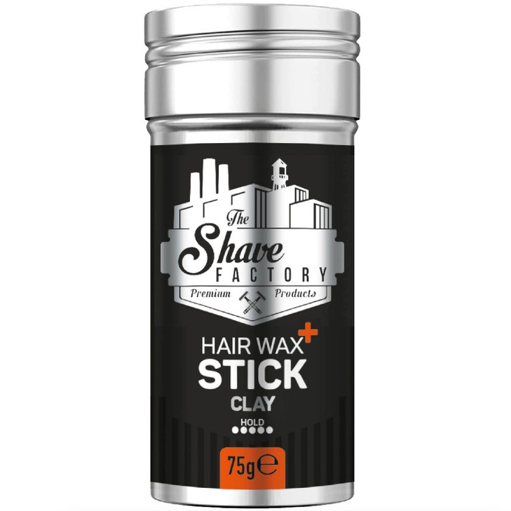 the shave factory Hair Wax Stick Clay LongLasting Styling Wax for Smoothing Slick Finish on Hair Wigs 27 Oz 75G 1 Piece