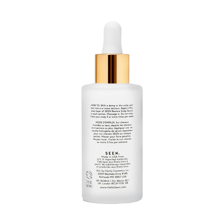 SEEN Restore Scalp Serum FragranceFree Clinically Proven DermatologistDeveloped Hydrating Serum Promotes Healthy Scalp S