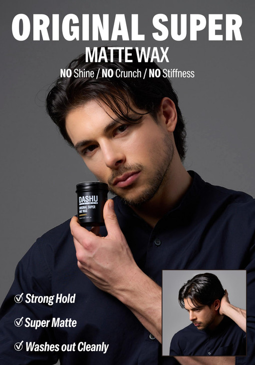 DASHU Premium Original Super Mat Wax 35oz Strong Hold Without Shine Easy to Wash Styling Wax