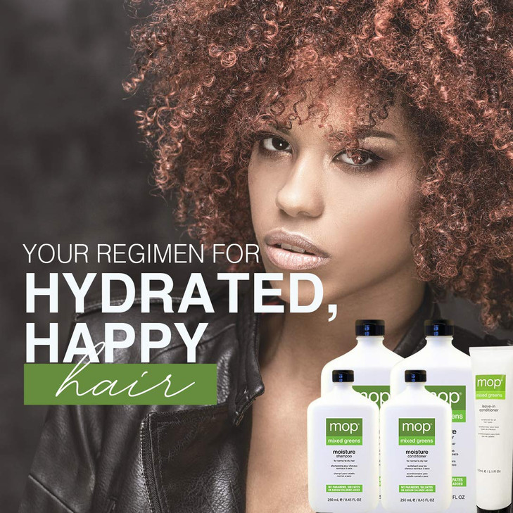 MOP Mixed Greens Moisture Shampoo Hydrates Nourishes Restores Adds Softness 845 fl oz
