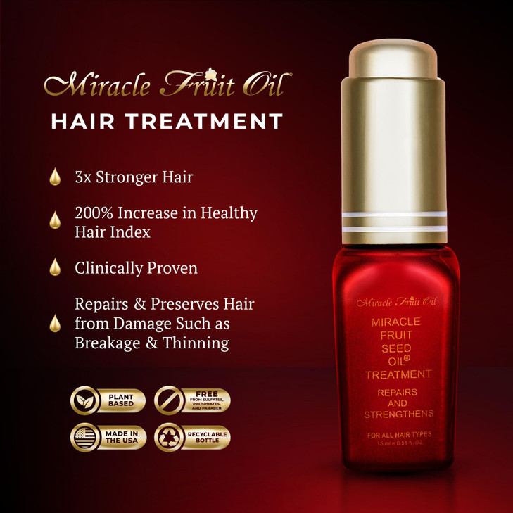 Miracle Fruit Oil Hair Care Treatment 15ml Luxurious Hair Oil for Damaged Hair Hair Oil For Dry Damaged Hair And Growth