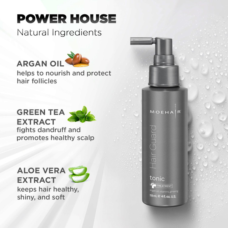 MOEHAIR Hair Guard Tonic Improves Scalp and Hair Health Stimulates Follicles Volumizing Tonic Infused with Argan Oil Gin