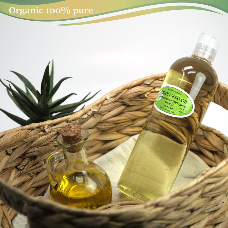Dr Adorable 16 oz Onion Seed Oil 100 Pure Natural Premium Organic Cold Pressed