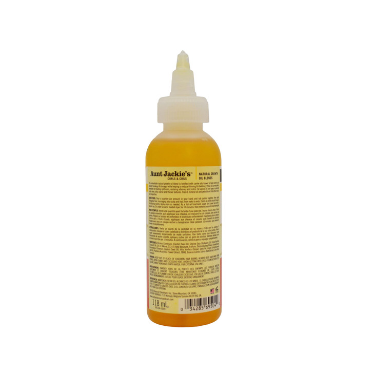 Aunt Jackies Natural Growth Oil Blends Nourish My Hair Flaxseed and Monoi Improve Hairs Overall Health Rich in Omega3 an