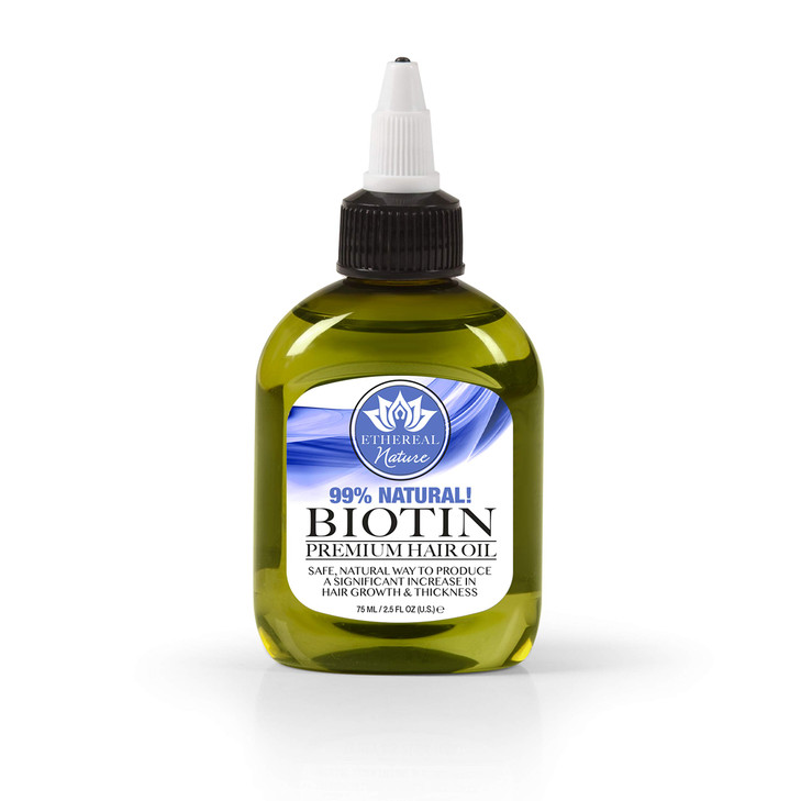Ethereal Nature 99 Natural Hair Oil Blend with Biotin clear 254 Fl Oz