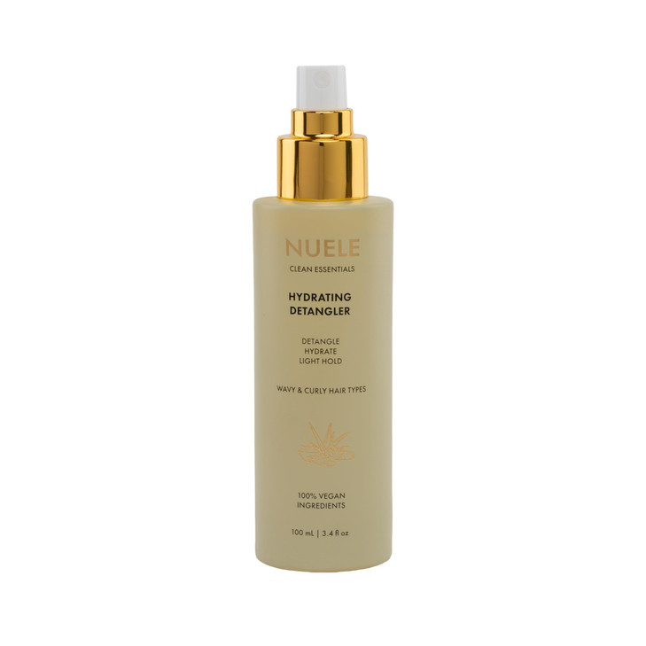 Nuele Clean Essentials Hydrating Detangler Detangle Hydrate Light Hold Wavy Curly Hair Types 100 Vegan Ingredients 34 Fl