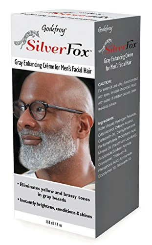 Godefroy Silver Fox Mens Silver And Gray Beard Brightener For Ethnic Hair Types 3 Fluid Ounce