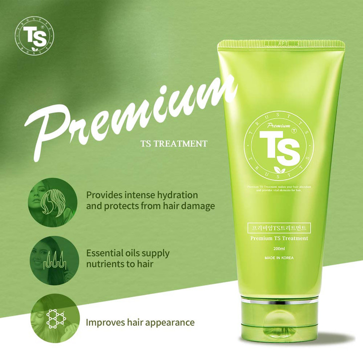 Premium TS Treatment 68 Fl Oz Therapy for Dry Damaged hair and Scalp Phytoncide Scent with Essential Oil Biotin Natural
