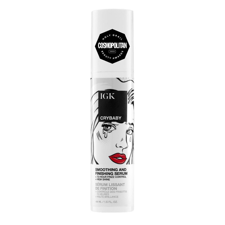 IGK CRYBABY Smoothing Finishing Serum High Shine Frizz Control Lightweight Vegan Cruelty Free 15 Oz