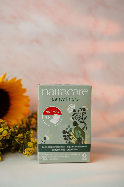Organic & Natural Panty Liners,Normal Natracare 18 Liners Box