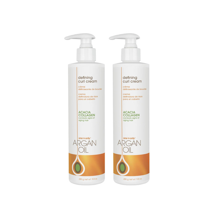 One n Only Defining Curl Cream with Argan Oil Leavein Conditioning Cream Defines and Leaves Strong Curly Hair Enhances S