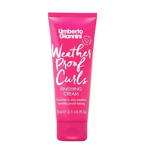 Umberto Giannini Weatherproof Curls Finishing Cream Vegan Cruelty Free Humidity Proof Hair Cream 75 ml