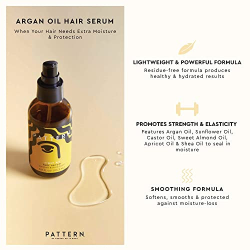 PATTERN Beauty by Tracee Ellis Ross Argan Oil Hair Serum 39 Fl Oz Rich Moisture and Shine Boost for Curlies Coilies and