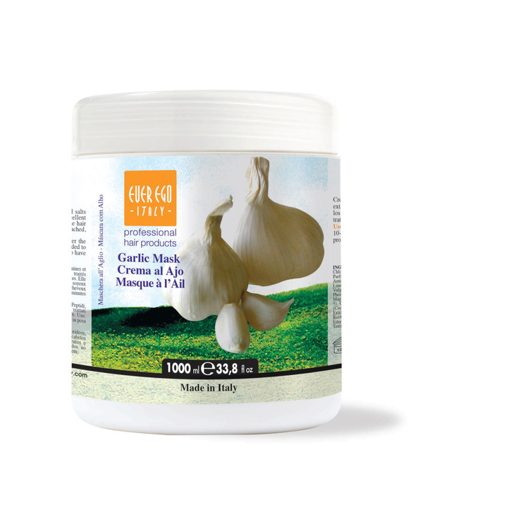 Ever Ego Italy Garlic Mask For Damaged Bleached or Colored Hair Repairing And Hydrating Hair Care Product For Men And Wo