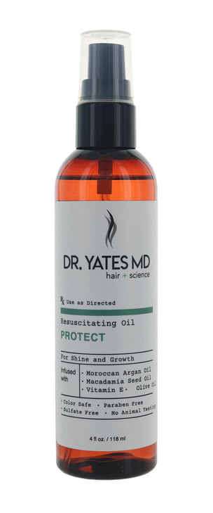 Dr Yates MD Resuscitating Oil For Shine Growth with Moroccan Argan Oil and Vitamin E 4 Fl Oz