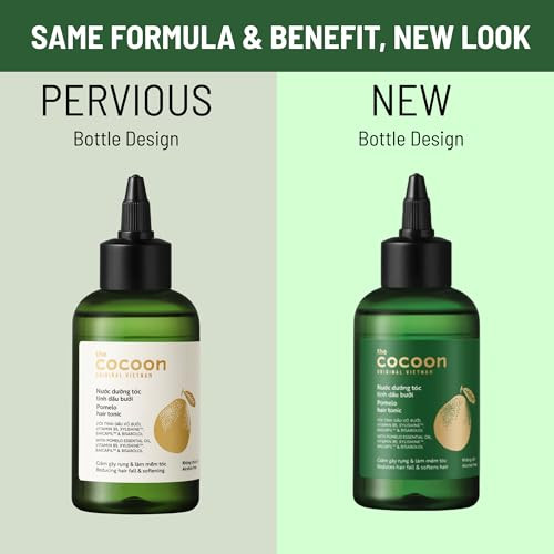 Cocoon Pomelo Oil Hair Tonic 100 Vegan Scalp Serum Treatment for Thinning Damaged Breakage Hair Soften Reduce Hair Loss