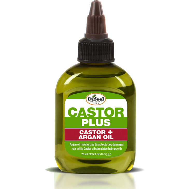 Difeel Premium Castor Plus Argan ProGrowth Hydrating Premium Hair Oil 25 oz