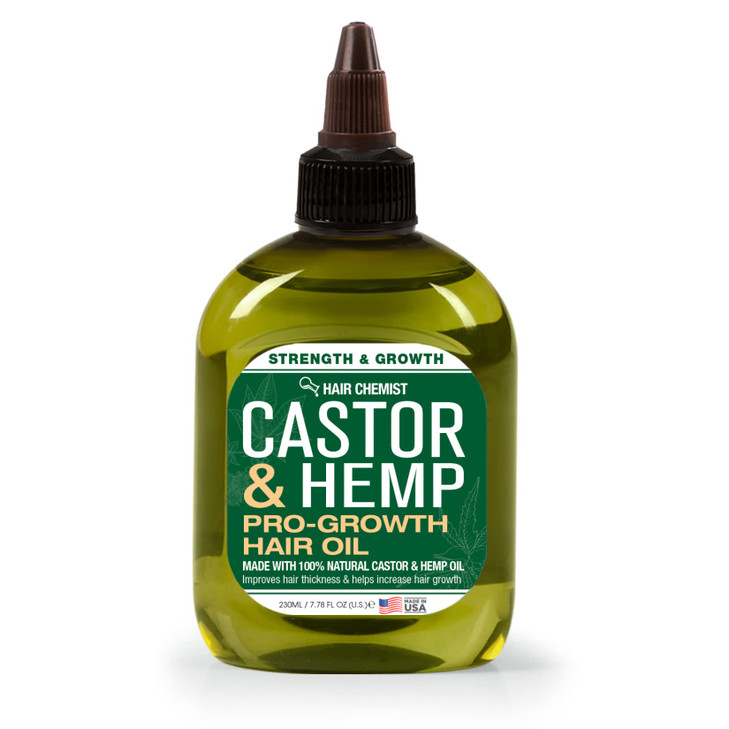 Hair Chemist Castor and Hemp ProGrowth Hair Oil 71 oz Natural Hair Oil Blend for Hair Growth