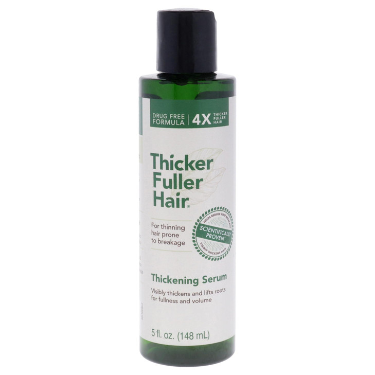 Thicker Fuller Hair Thickening Serum Thinning Hair Treatment Hair Volumizer Serum with Natural Ingredients Fights Breaka