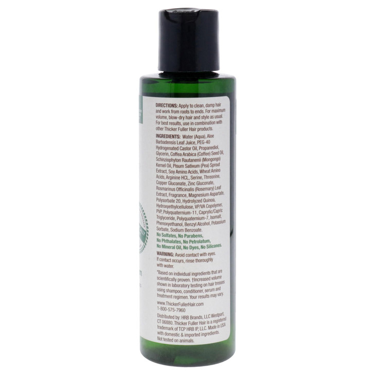 Thicker Fuller Hair Thickening Serum Thinning Hair Treatment Hair Volumizer Serum with Natural Ingredients Fights Breaka
