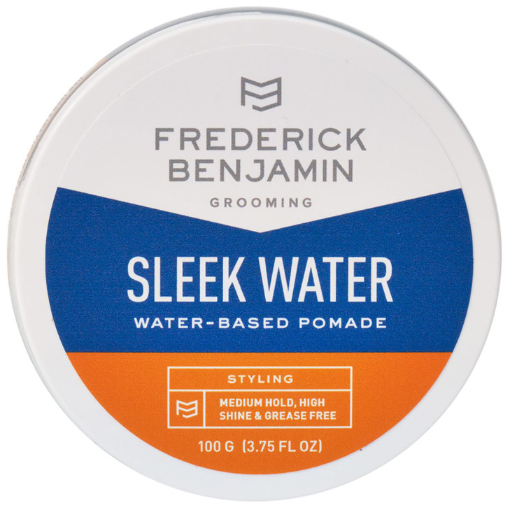 Frederick Benjamin Sleek Water Pomade for Men Light Easy to Apply Water Based Hair Pomade Medium to Strong Hold High Shi