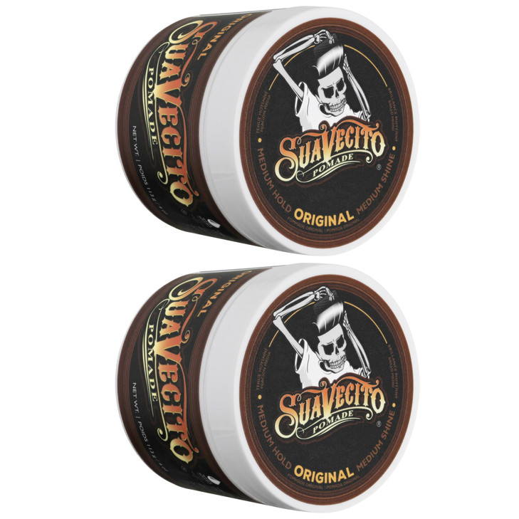Suavecito Pomade Original All Day Hold for Hairstyles for Men Medium Shine Water Based Wax Like Flake Free Gel Easy To W
