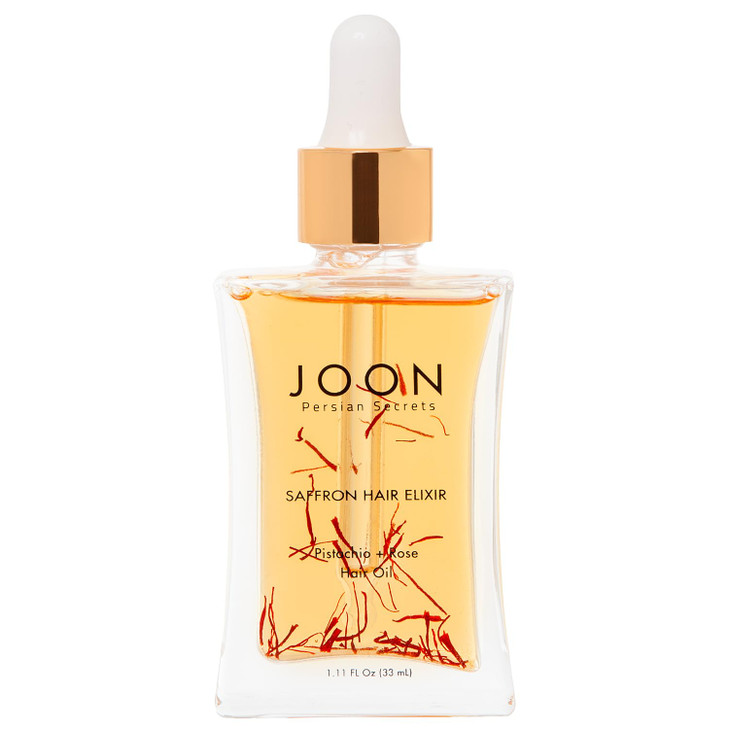 Joon Saffron Hair Elixir Pistachio Rose Hair Oil 111 Fl Oz