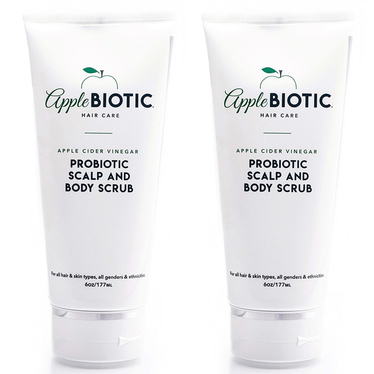 Apple Cider Vinegar Scalp Scrub 2PK Exfoliating Scalp Treatment with Coconut Sesame Seed Oils Moisturizes Relieves Itchy