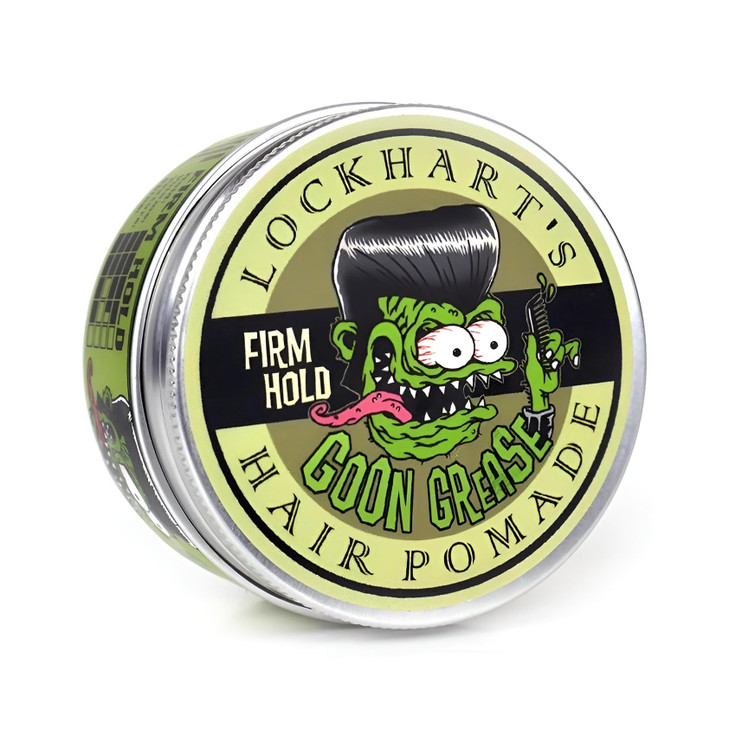 LOCKHARTS Hand Crafted Cinnamon Sandalwood Goon Grease Hair Pomade Heavy Hold 34 oz