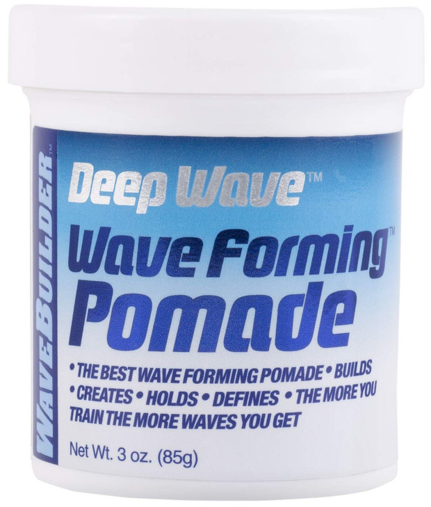 WaveBuilder Deep Wave Forming Pomade Original Formula Builds Creates Holds Defines Hair Waves 3 Oz