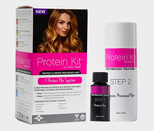 Color Oops Protein Kit 2 Step Process to Protect Repair Damaged Hair