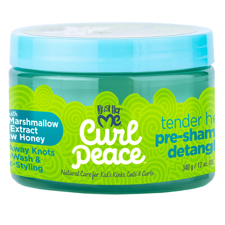 Just for Me Curl Peace Tender Head Detangling Treatment 3 Pack Rinses Away Knots PreWash PostStyling Contains No Paraben