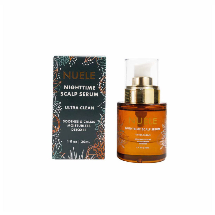 Nuele Nighttime Scalp Serum For Fuller Healthier Hair Naturally Derived Organic Detox Scalp Serum Soothing Scalp Treatme