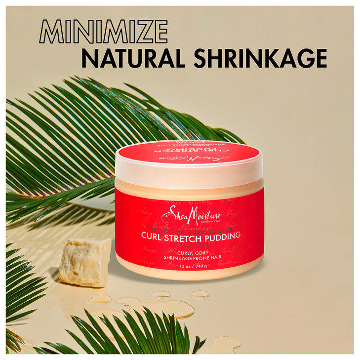 Sheamoisture Curl Stretch Pudding for Curls Red Palm Oil and Cocoa Butter with Shea Butter 115 oz