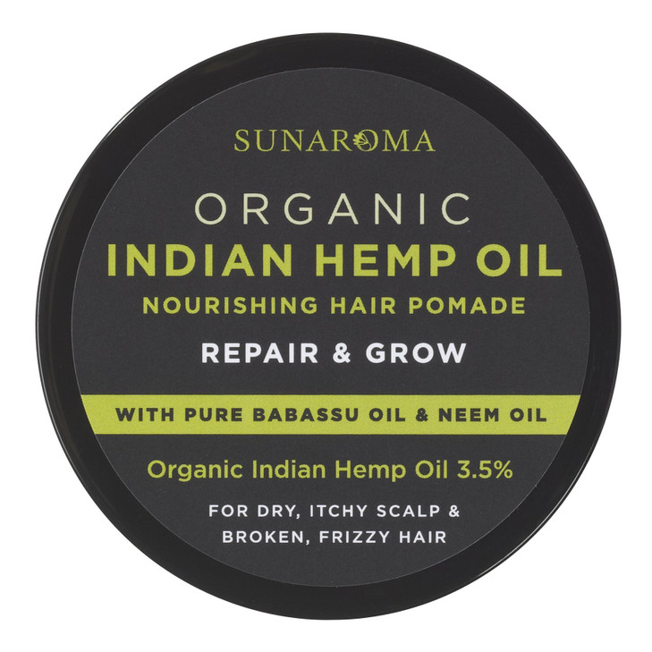 SUNAROMA Organic Hair Pomades Indian Hemp Oil