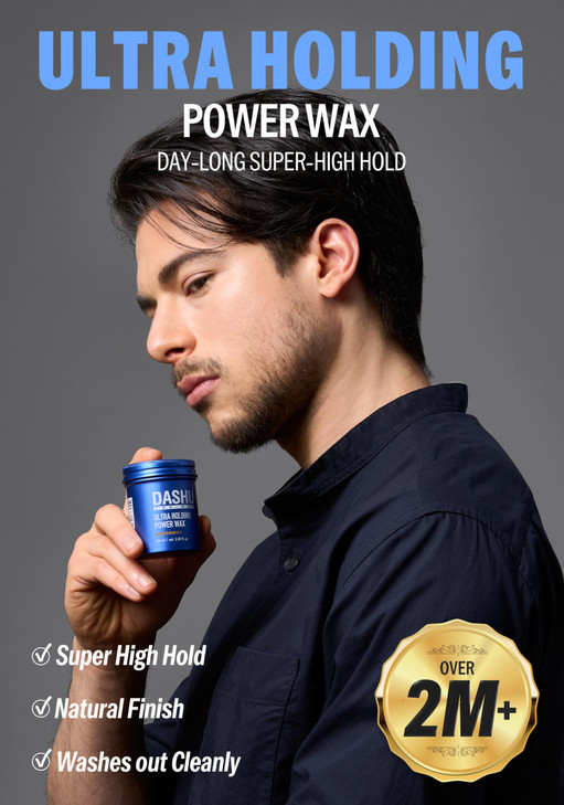 DASHU Ultra Holding Power Men Hair Wax Strong Hold Long Lasting Easy to Wash Edge Control Hair Styling Wax wCollagen Arg